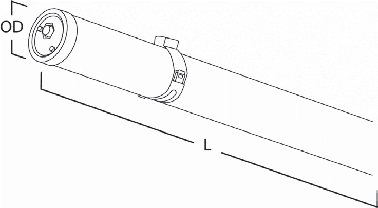 Réglette tubulaire LED 1200 mm 30 W IP69K IK10 4000K – 4500 lm – SWITCH LITE - Vue 3