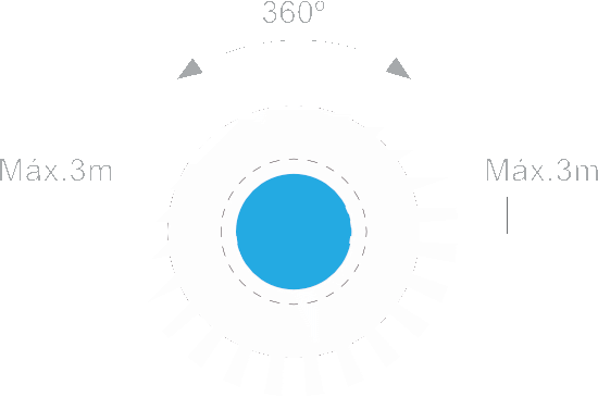 Détecteur de mouvement plafond OVNI SENSE 360° IP20 230V – BLINK - Vue 4