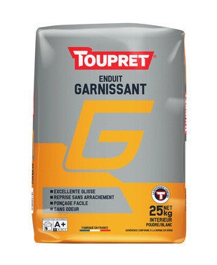 ENDUIT GARNISSANT TOUPRET G POUDRE 25KG